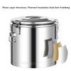 ALKEL 304 Stainless Steel Insulated Beverage Dispenser,Suitable for The Storage of Hot Tea, Hot Red Wine, Coffee, Milk, Water and Juice at Family Parties,60L view 2