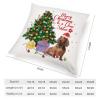 TiuKiu Merry Christmas to Dear Dad Throw Pillow Cases Christmas Dog Labrador Pillow Cover Case 26"x26" Linen Cushion Covers Decorative Pillowcase for Couch Sofa Bedroom Car view 2