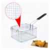 Fry Strainer Stainless Steel Kitchen Steel French Fries Basket Mesh Fry Tool Colander Fry Fryer Cooking Fry Basket Strainer Gadget Fryer Basket view 3