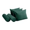 Cover ONLY Model V3 Twin Velvet Same Pipe Indoor Daybed Cushion Bolster - AD317 view 3