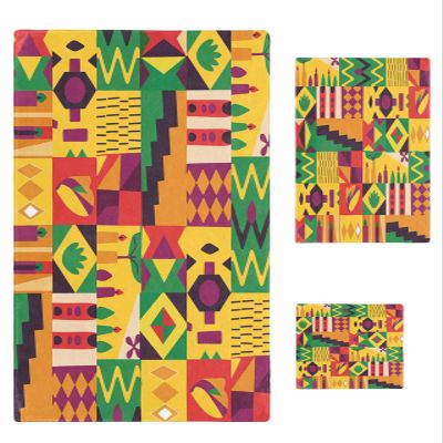 African American Party Month Towel Sets for Bathroom,Microfiber Bath Kitchen Beach Hair Hand Yoga Dish Towels and Washcloths,Black Day History Geometric Quick Dry Towels+Set Accessories Decor