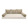 Cover ONLY Model V3 Twin Velvet Same Pipe Indoor Daybed Cushion Bolster - AD304 view 2