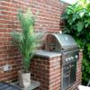 62.25'' Glow in The Dark Fake Palm Tree in a fiberstone Planter view 4