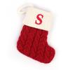 Eiennoai Christmas Stockings with Initials, Christmas Stockings with Letters,Christmas Stockings Knit Xmas Stockings, Embroidery Letters Christmas Stockings for Christams Decor,Holiday,Family view 1