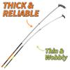 5-24 ft Long Telescopic Extension Pole with Utility Hook // Telescoping Pole for Christmas Lights Installation, String Lights, Birdfeeders // Lightweight and Sturdy // Christmas Light Pole with Hook view 3