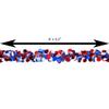 Mardi Gras Spot Red, White, and Blue Garland with Circles - 9' x 3.5" (Each) view 2