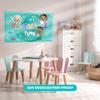 EGD JJ, Nina & Cody Cocomelon Picture Frame I Acrylic Art Decorations for Kids Bedroom I CoComelon Acrylic Frame I Wall Decor for Boy & Girl I Wooden Stand for Wall Support (Wide 30"x 20" Height) view 2