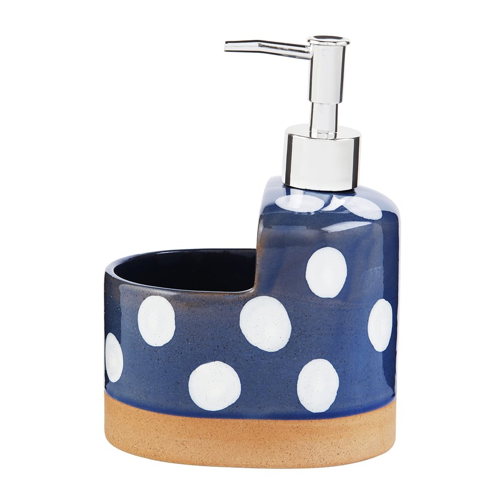 Mud Pie Dot Soap Caddy, 4" x 6.75"