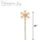 Christmas Joy Snowflake Pathway LED Lights, 5-Count, Warm White, 5 Count view 3