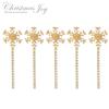 Christmas Joy Snowflake Pathway LED Lights, 5-Count, Warm White, 5 Count view 4