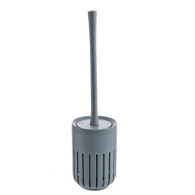 KIZQYN Toilet Brush Toilet Brush and Holder,Toilet Bowl Cleaning Brush Set,Bathroom Wall-Mounted Toilet Brush with Base Long Handle Cleaning Brush and Storage Toilet Cleaner Brush (Color : 1)