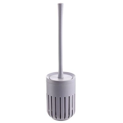 KIZQYN Toilet Brush Toilet Brush and Holder,Toilet Bowl Cleaning Brush Set,Bathroom Wall-Mounted Toilet Brush with Base Long Handle Cleaning Brush and Storage Toilet Cleaner Brush (Color : Brass)