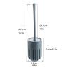 KIZQYN Toilet Brush Toilet Brush and Holder,Toilet Bowl Cleaning Brush Set,Bathroom Wall-Mounted Toilet Brush with Base Long Handle Cleaning Brush and Storage Toilet Cleaner Brush (Color : Brass) view 2
