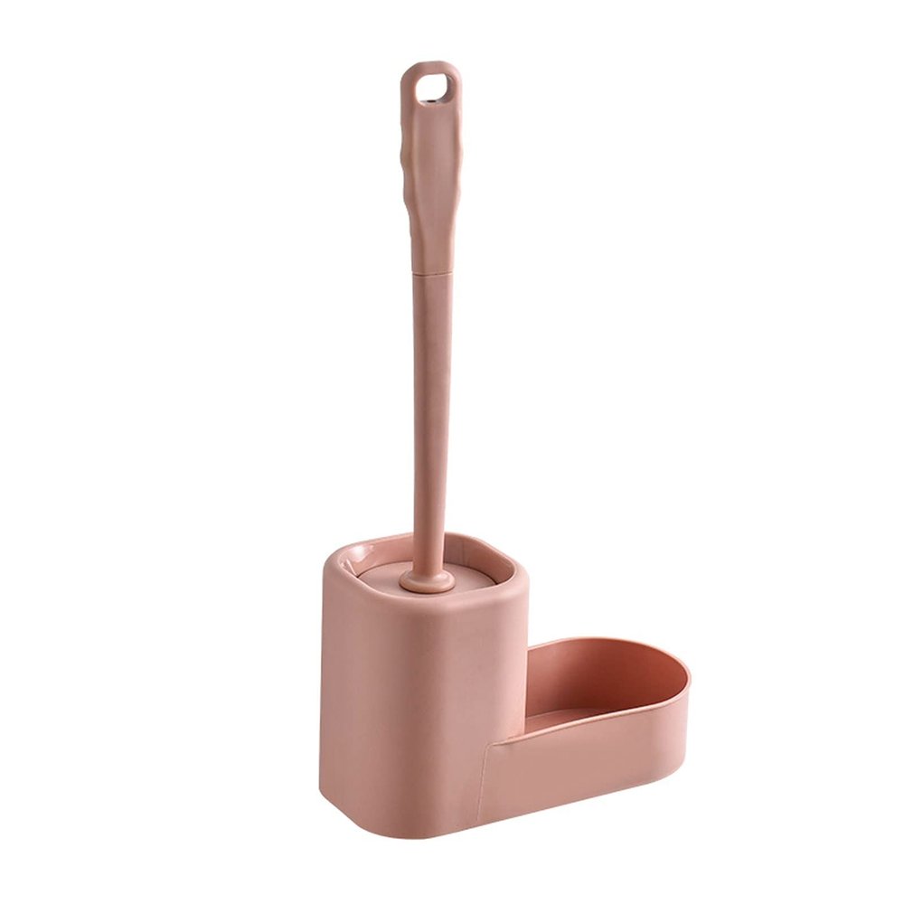 KIZQYN Toilet Brush Toilet Brush with Holder,Set Extra Hook&Non-Slip Handle,Bathroom Toilet Brush for Deep Cleaning & Quick Drying,Toilet Cleaning Brush Toilet Cleaner Brush (Color : Brass)