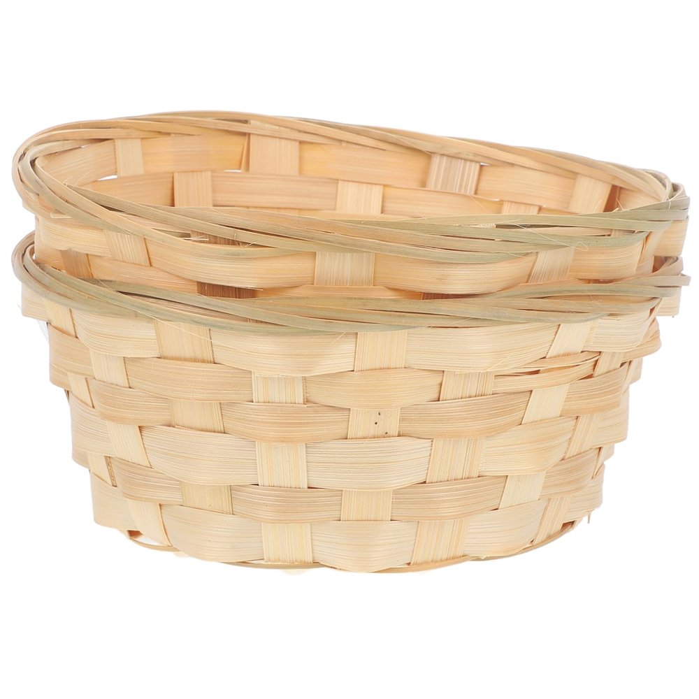 Ipetboom 2pcs Baskets Wear-resistant Storage Baskets for Fruits Eggs Multi-function Household Organizers for Daily Use Decorative Practical Home Accessories