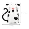 DOITOOL Cow Glass Water Pitcher with Glass Cup, Water Pitcher And Cup Night Set, Cute Cow, Cute Set, 550ML view 3