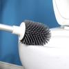 KIZQYN Toilet Brush Toilet Brush,Wall-Mounted Toilet Brush Can Hold Cleaning Supplies Soft Brush Head Long Handle and Shelf Punch-Free Toilet Bowl Brush Toilet Cleaner Brush view 4