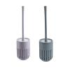 KIZQYN Toilet Brush Toilet Brush and Holder,Toilet Bowl Cleaning Brush Set,Bathroom Wall-Mounted Toilet Brush with Base Long Handle Cleaning Brush and Storage Toilet Cleaner Brush (Color : D) view 1
