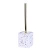 KIZQYN Toilet Brush Toilet Brush,Stainless Steel Handle Toilet Brush Set Household Cleaning Brush with Base Strong Scrubber Brush Home Toilet Bowl Cleaner Holder Toilet Cleaner Brush (Color : Brass) view 1