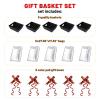 Baskets for Gifts Empty - Gift Baskets Empty To Fill Kit - Black Basket Cardboard To Fill Bulk 5 Pack for Holiday, Birthday, Christmas, Valentines Day and Any Occasion view 4