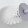 KIZQYN Toilet Brush Toilet Brush and Holder,Toilet Bowl Cleaning Brush Set,Bathroom Wall-Mounted Toilet Brush with Base Long Handle Cleaning Brush and Storage Toilet Cleaner Brush (Color : B) view 3