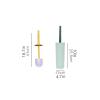 KIZQYN Toilet Brush Toilet Brush and Holder 2 Pack Deep Cleaning Toilet Bowl Brush Set Ergonomic,Sturdy Bathroom Accessories Plastic Toilet Brush 1 Pack Toilet Cleaner Brush (Color : Brass) view 2