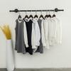 GZHERVICES Garment Rack Wall-Mounted, Sturdy and Durable, Metal Display Rack, Retro Style, 10 Sizes Can Be Customized (Color : Black, Size : 13x135cm) view 2