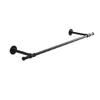 GZHERVICES Garment Rack Wall-Mounted, Sturdy and Durable, Metal Display Rack, Retro Style, 10 Sizes Can Be Customized (Color : Black, Size : 13x135cm) view 3