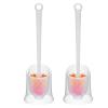 KIZQYN Toilet Brush Toilet Brushes,with Long Handle and Holder,Home Toilet Bowl Cleaner Brush with Toilet Holder Bathroom Toilet Bowl Brush Set White Toilet Cleaner Brush (Color : 1) view 1