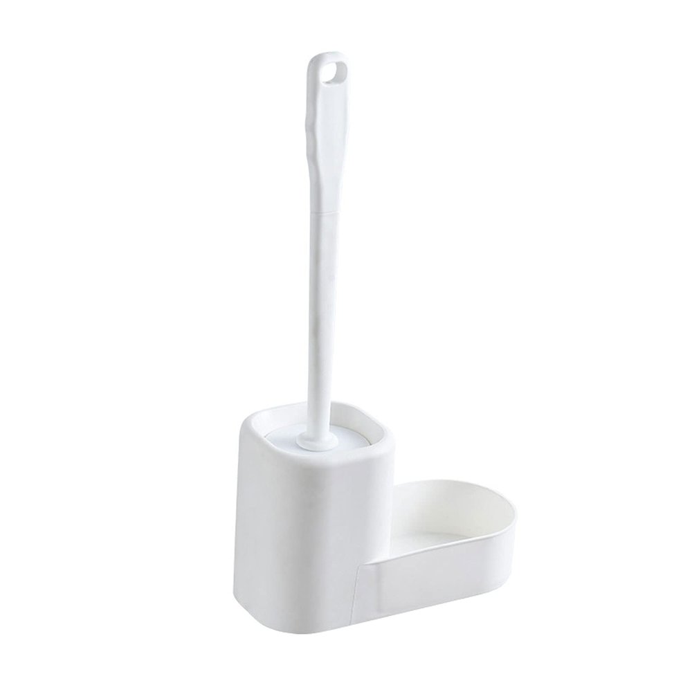 KIZQYN Toilet Brush Toilet Brush with Holder,Set Extra Hook&Non-Slip Handle,Bathroom Toilet Brush for Deep Cleaning & Quick Drying,Toilet Cleaning Brush Toilet Cleaner Brush (Color : B)