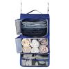 Surblue Hanging Shelves Travel Storage Bag Compression Packing Cube for Suitcase Collapsible with Extension Layer Large Capacity, Blue,XL view 1