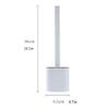 KIZQYN Toilet Brush Wall-Mounted Silicone Toilet Brush with Stand Simple Design Toilet Brush Household Bathroom Crevice Brush Cleaning Kit Toilet Brush Toilet Cleaner Brush view 2