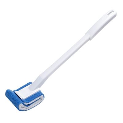 KIZQYN Toilet Brush Toilet Brush,Toilet Brush Holder,Good Grips Toilet Scrubber Brush Strong Bristles for Bathroom Toilet Easy Cleaning Set White Toilet Cleaner Brush (Color : Brass)