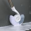 KIZQYN Toilet Brush Toilet Brush,Bathroom Toilet Brush with Hook,Sturdy Toilet Bowl Brush Set for Bathroom Storage Deep Cleaning Toilet Cleaning Brush Toilet Cleaner Brush (Color : Brass) view 4