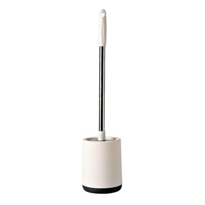 KIZQYN Toilet Brush Toilet Brush with Holder Set, Toilet Brush Holder,Good Grips Toilet Scrubber Brush Strong Bristles for Bathroom Toilet Easy Cleaning Green White Toilet Cleaner Brush (Color : 1)