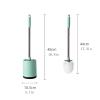 KIZQYN Toilet Brush Toilet Brush with Holder Set, Toilet Brush Holder,Good Grips Toilet Scrubber Brush Strong Bristles for Bathroom Toilet Easy Cleaning Green White Toilet Cleaner Brush (Color : 1) view 2