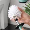KIZQYN Toilet Brush Toilet Brush with Holder Set, Toilet Brush Holder,Good Grips Toilet Scrubber Brush Strong Bristles for Bathroom Toilet Easy Cleaning Green White Toilet Cleaner Brush (Color : 1) view 3