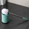 KIZQYN Toilet Brush Toilet Brush with Holder Set, Toilet Brush Holder,Good Grips Toilet Scrubber Brush Strong Bristles for Bathroom Toilet Easy Cleaning Green White Toilet Cleaner Brush (Color : 1) view 4