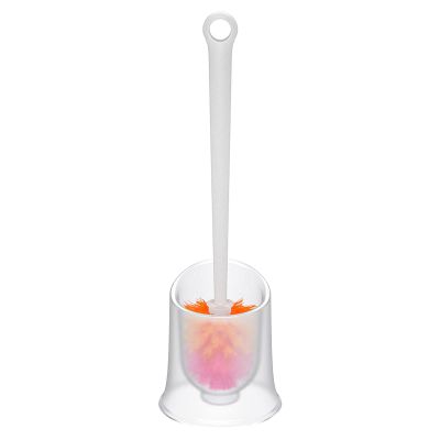 KIZQYN Toilet Brush Toilet Brushes,with Long Handle and Holder,Home Toilet Bowl Cleaner Brush with Toilet Holder Bathroom Toilet Bowl Brush Set White Toilet Cleaner Brush (Color : Brass)