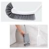 KIZQYN Toilet Brush Toilet Brush,Toilet Brush Holder,Home Toilet Bowl Cleaner Brush with Toilet Holder Spinning Deep Cleaning for Toilet Grey White Toilet Cleaner Brush (Color : B) view 3