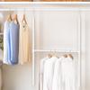 Simple Houseware Adjustable Closet Hanging Rod, White view 2