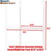 Simple Houseware Adjustable Closet Hanging Rod, White view 3