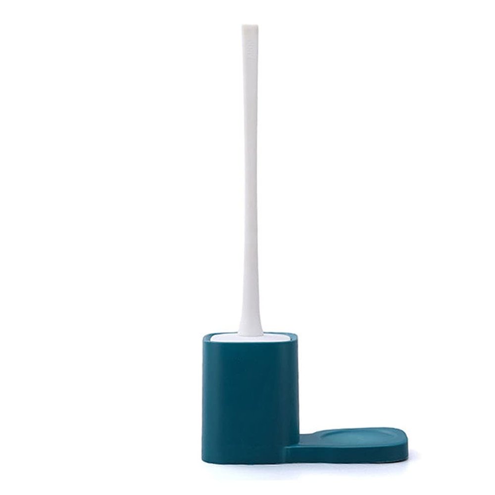 KIZQYN Toilet Brush Long Handle Wall-Mounted Toilet Brush Holder Simple Design Toilet Brush Household Bathroom Dead Corner Cleaning Toilet Brush Set Toilet Cleaner Brush (Color : 1)