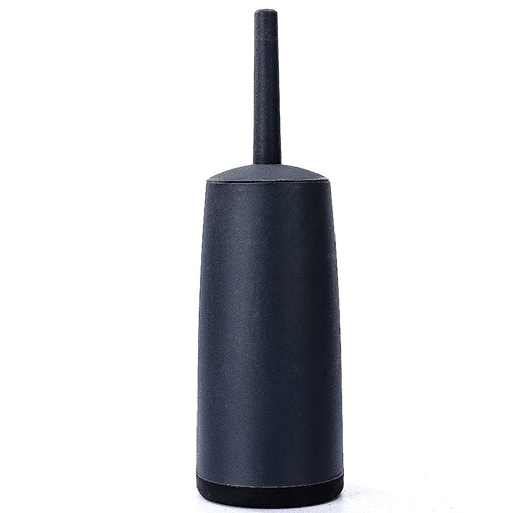 KIZQYN Toilet Brush Closed Toilet Brush Long Handle Holder Toilet Brush Simple Design Toilet Brush Bathroom Cleaning Toilet Brush Set Toilet Cleaner Brush (Color : Gray)