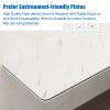 Laundry Folding Table Wall Mounted Wall Mounted Desk Wood Heavy Duty Drop Down Table Marble Pattern Folding Table White Computer Desk 0.63 Thick Table De Cuisine Easy To Install ( Size : L35inchxW16i view 4