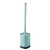 KIZQYN Toilet Brush Long Handle Wall-Mounted Toilet Brush Holder with Base Toilet Brush Soft Hair Toilet Brush Household Bathroom Cleaning Toilet Brush Set Toilet Cleaner Brush (Color : White) view 1