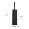 KIZQYN Toilet Brush Long Handle Holder Toilet Brush with Base Toilet Brush Simple Modern Design Toilet Brush Cleaning Bathroom Household Toilet Brush Set Toilet Cleaner Brush (Color : Gold) view 2