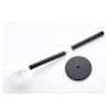 KIZQYN Toilet Brush Long Handle Holder Toilet Brush with Base Toilet Brush Simple Modern Design Toilet Brush Cleaning Bathroom Household Toilet Brush Set Toilet Cleaner Brush (Color : Gold) view 3