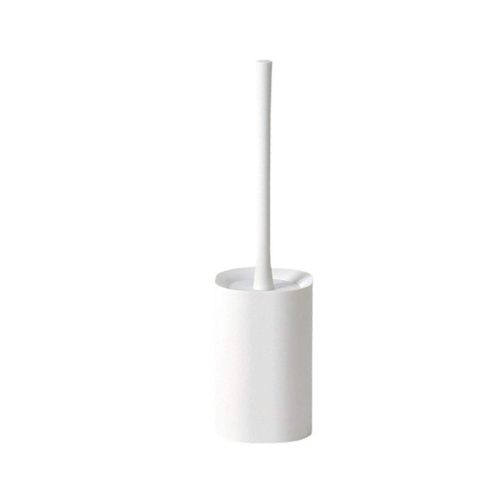 KIZQYN Toilet Brush Long Handle Wall-Mounted Toilet Brush Holder Toilet Brush Dead Corner Cleaning Toilet Brush Pure White Bathroom Toilet Brush Set Toilet Cleaner Brush (Color : 1)