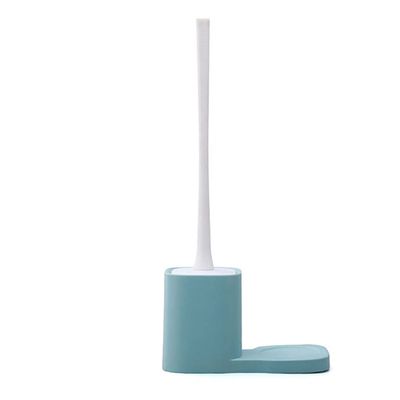 KIZQYN Toilet Brush Long Handle Wall-Mounted Toilet Brush Holder Simple Design Toilet Brush Household Bathroom Dead Corner Cleaning Toilet Brush Set Toilet Cleaner Brush (Color : B)